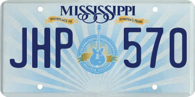 MS license plate JHP570