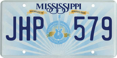 MS license plate JHP579