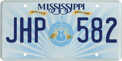 MS license plate JHP582