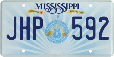 MS license plate JHP592