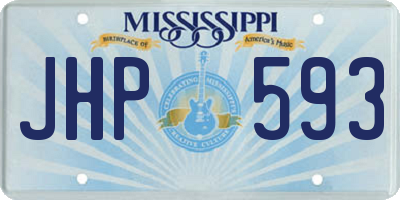 MS license plate JHP593