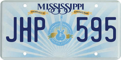 MS license plate JHP595