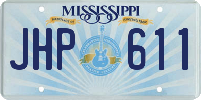 MS license plate JHP611