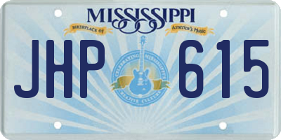MS license plate JHP615