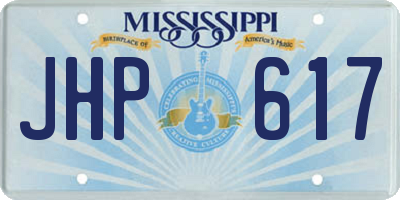 MS license plate JHP617