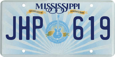 MS license plate JHP619