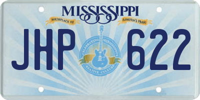 MS license plate JHP622