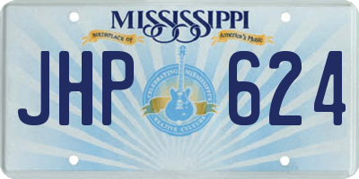 MS license plate JHP624
