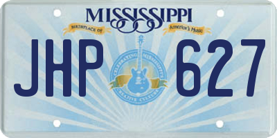 MS license plate JHP627