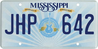 MS license plate JHP642