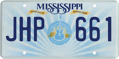 MS license plate JHP661