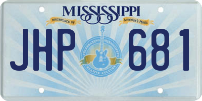 MS license plate JHP681