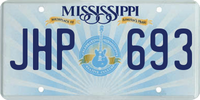 MS license plate JHP693