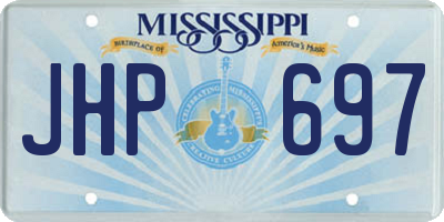 MS license plate JHP697