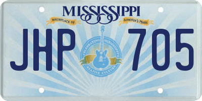 MS license plate JHP705