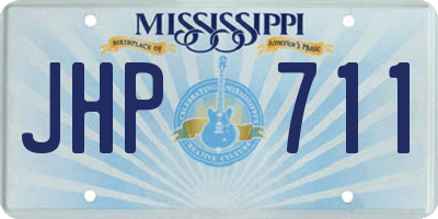 MS license plate JHP711