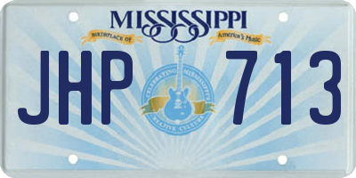 MS license plate JHP713