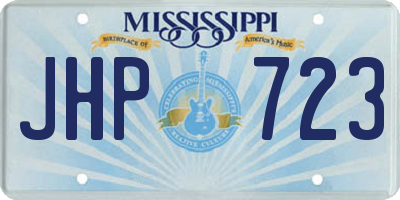 MS license plate JHP723