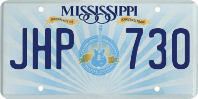 MS license plate JHP730