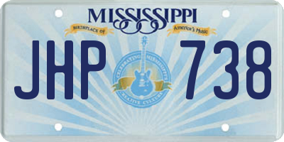 MS license plate JHP738