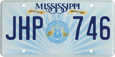 MS license plate JHP746