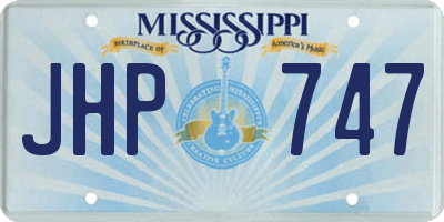 MS license plate JHP747