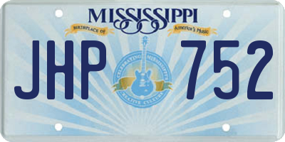 MS license plate JHP752