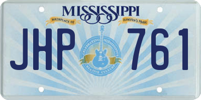 MS license plate JHP761