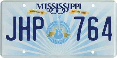 MS license plate JHP764