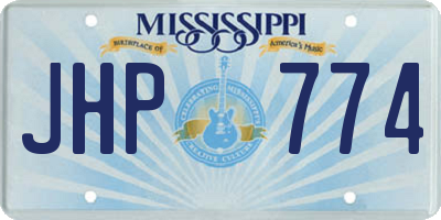 MS license plate JHP774