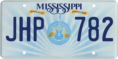 MS license plate JHP782