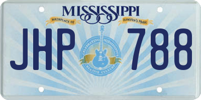 MS license plate JHP788