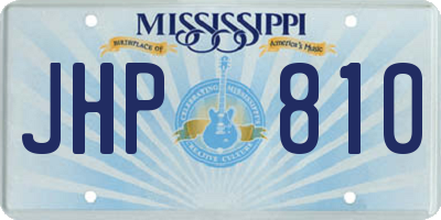 MS license plate JHP810