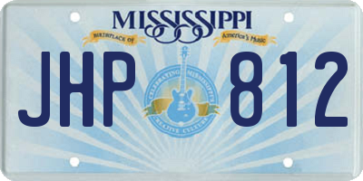 MS license plate JHP812