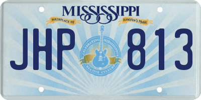 MS license plate JHP813