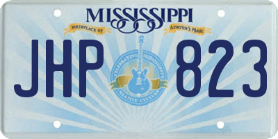 MS license plate JHP823