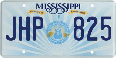 MS license plate JHP825