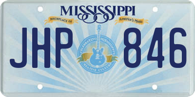 MS license plate JHP846