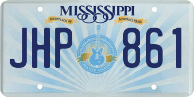 MS license plate JHP861