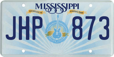 MS license plate JHP873