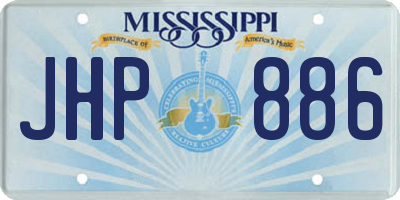 MS license plate JHP886