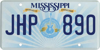 MS license plate JHP890