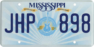 MS license plate JHP898
