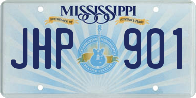 MS license plate JHP901
