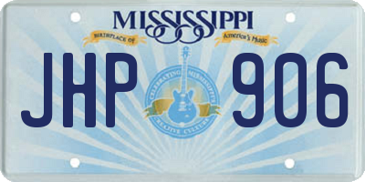 MS license plate JHP906