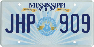 MS license plate JHP909