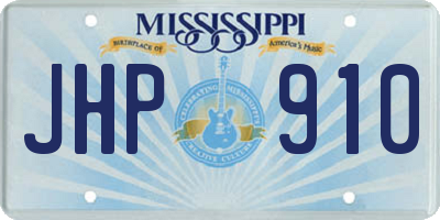 MS license plate JHP910