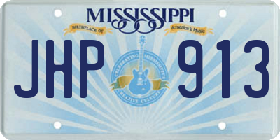 MS license plate JHP913