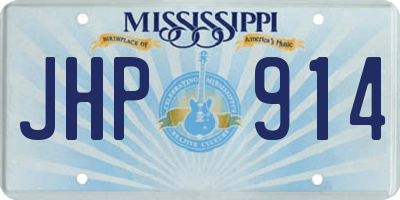 MS license plate JHP914