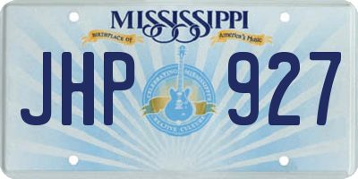 MS license plate JHP927